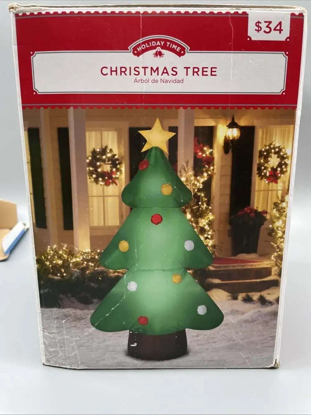 Holiday Time 7’ Self Inflatable Christmas Tree Airblown New Open Box - Complete